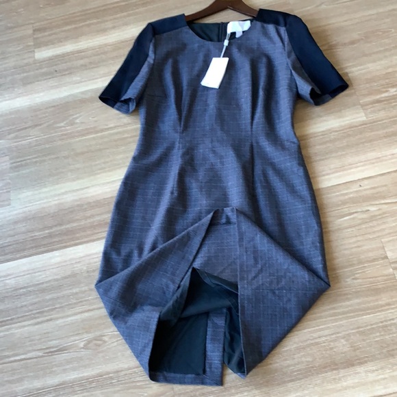 Hugo boss made in Portugal size 8 textured short sleeve crew neck sheath dress - Picture 12 of 17
